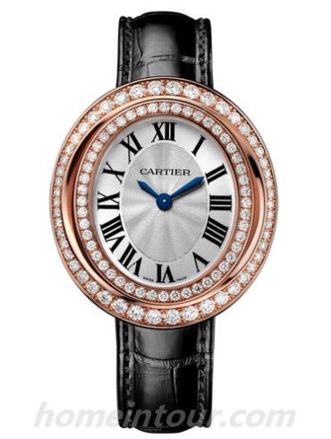 卡地亚WJHY0006女表HYPNOSE系列-黑色表带/表径37.8 X 33.3mm