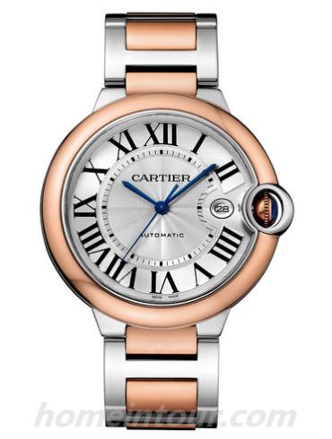 卡地亚W2BB0004男表蓝气球Ballon Blue系列-间金色表带/表径42mm