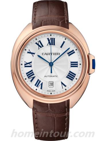 卡地亚WGCL0019男表Clé de Cartier系列-棕色表带/表径40mm