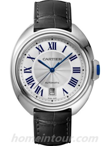 卡地亚WSCL0018男表Clé de Cartier系列-黑色表带/表径40mm