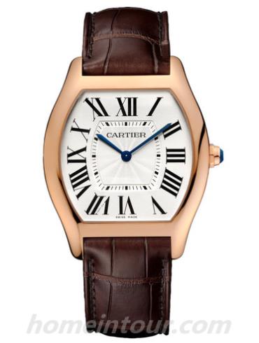 卡地亚WGTO0002男表Tortue系列-棕色表带/表径44.95×36.1mm