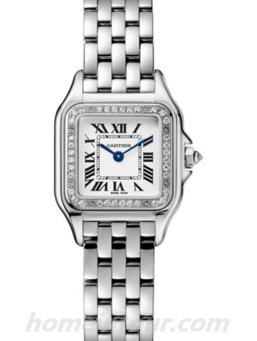 卡地亚WJPN0006女表panthere猎豹系列-银色表带/表径22 x 30mm