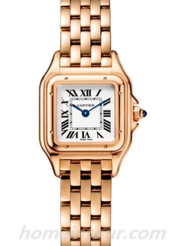 卡地亚WGPN0006女表panthere猎豹系列-玫瑰金色表带/表径22 x 30mm