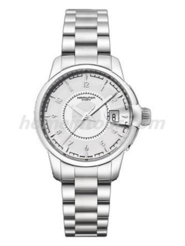 汉米尔顿H40415115女表美国经典铁路系列-银色表带/表径38mm