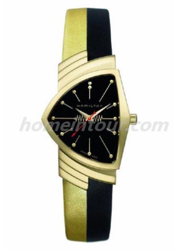 汉米尔顿H24471731男表美国经典探险系列-黑色/金色表带/表径—mm