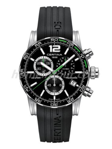 雪铁纳C027.417.17.057.01男表动能系列-黑色表带/表径42mm