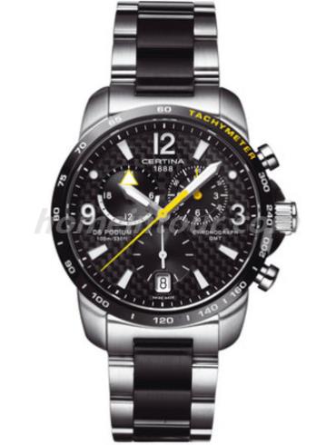 雪铁纳C001.639.22.207.01男表冠军系列-银黑相间表带/表径42mm