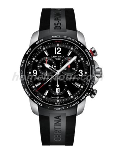 雪铁纳C001.647.27.057.00男表冠军系列-黑色表带/表径44mm