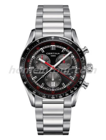 雪铁纳C024.447.44.051.00男表DS-2极速系列-银色表带/表径41mm