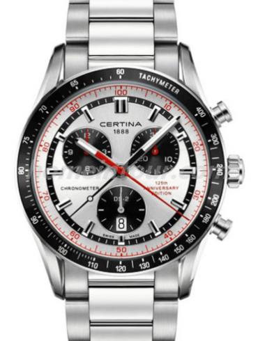 雪铁纳C024.448.11.031.00男表DS-2极速系列-银色表带/表径41mm