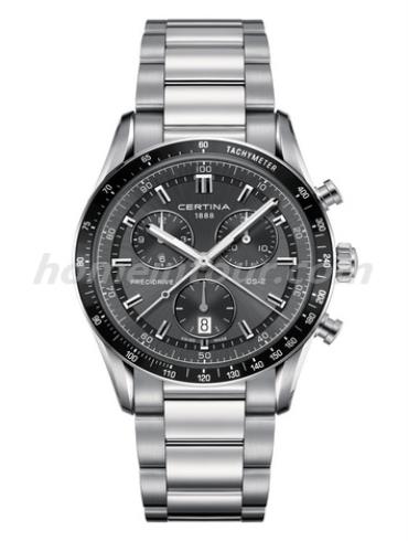 雪铁纳C024.447.11.081.00男表DS-2极速系列-银色表带/表径41mm