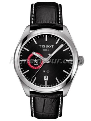 天梭T1014521605100男表T-Classic系列-黑色表带/表径39mm