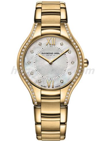 蕾蒙威5132-PS-00985女表Noemia系列-金色表带/表径32mm