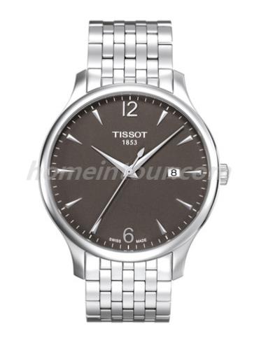 天梭T0636101106700男表T-Classic系列-灰色表带/表径42mm