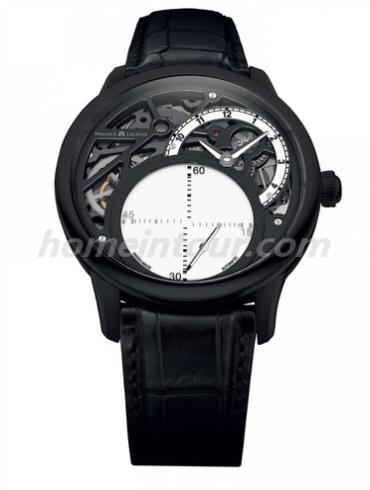 艾美MP6558-PVB01-090男表匠心系列-黑色表带/表径43mm