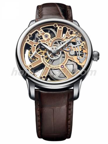 艾美MP7228-SS001-001男表匠心系列-棕色表带/表径43mm