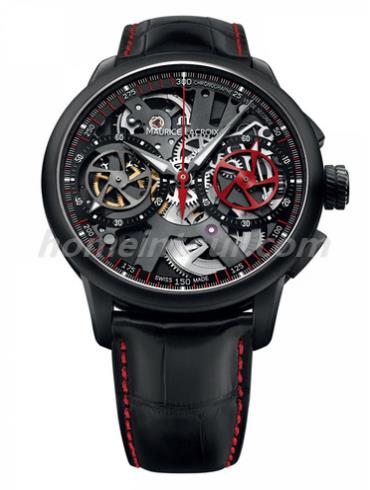 艾美MP7128-SS001-300男表匠心系列-黑色表带/表径45mm