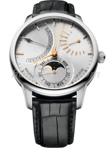 艾美MP6528-SS001-130男表匠心系列-黑色表带/表径43mm