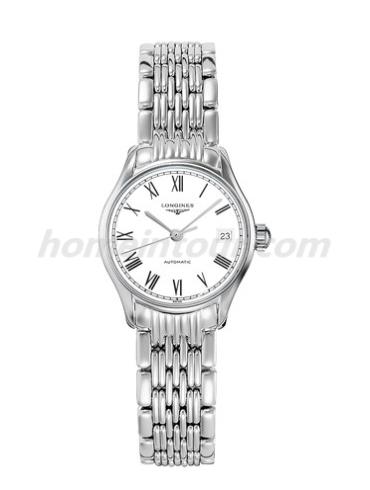 浪琴L4.360.4.11.6女表律雅系列-银色表带/表径26mm