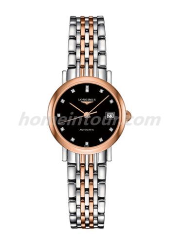 浪琴L4.309.5.57.7女表博雅系列-间金色表带/表径25.5mm