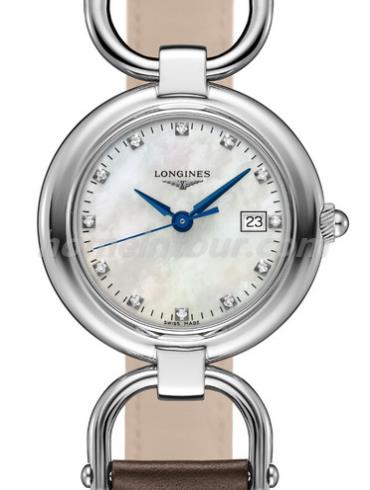 浪琴L6.131.4.87.2女表骑仕系列-棕色表带/表径30mm