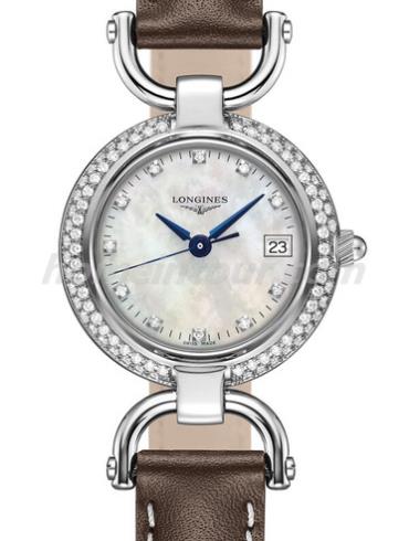 浪琴L6.130.0.89.2女表骑仕系列-棕色表带/表径26.50mm