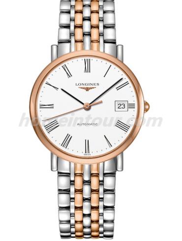 浪琴L4.810.5.11.7男表博雅系列-间金色表带/表径37mm