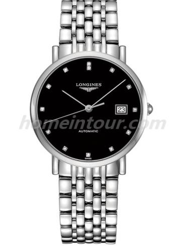 浪琴L4.810.4.57.6男表博雅系列-银色表带/表径37mm