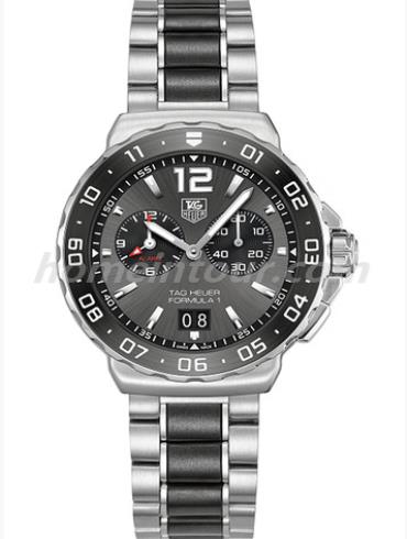 豪雅WAU111C.BA0869男表FORMULA 1系列-灰色表带/表径42mm