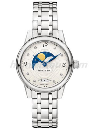 万宝龙U0111960女表宝曦系列-银色表带/表径27mm