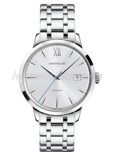 万宝龙U0111623男表传承Chronométrie系列-银色表带/表径38~40mm