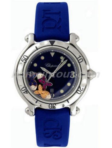 萧邦27_8921-402女表经典女装系列-蓝色表带/表径32.5mm