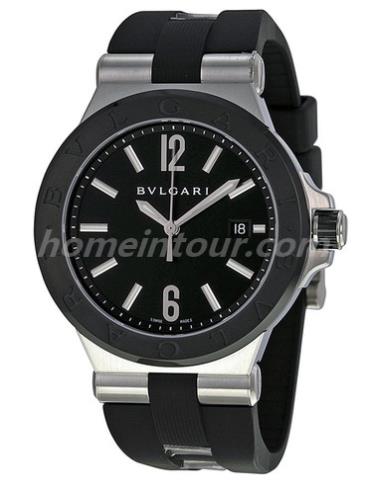 宝格丽DG42BSCVD男表DIAGONO系列-黑色表带/表径42mm