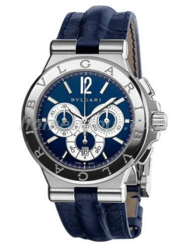 宝格丽DG42C3SLDCH男表DIAGONO系列-蓝色表带/表径42mm