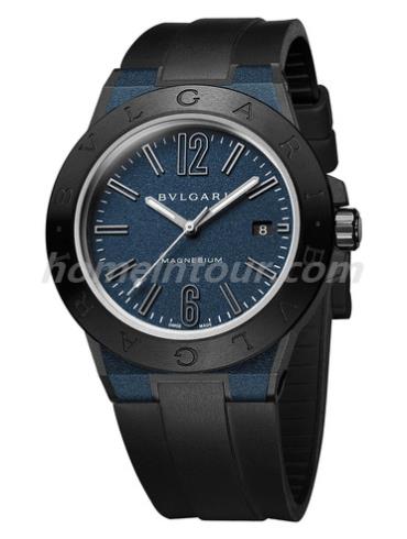 宝格丽DG41C3SMCVD男表DIAGONO系列-黑色表带/表径41mm