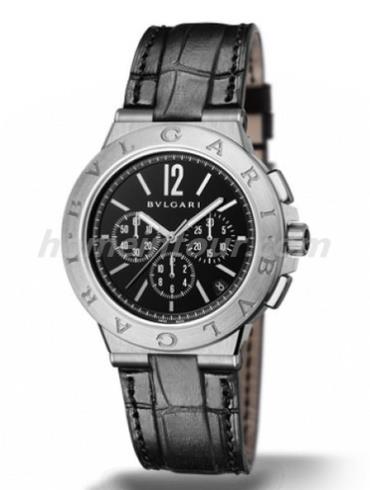 宝格丽DG41BSLDCH男表DIAGONO系列-黑色表带/表径41mm