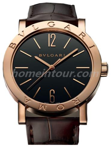 宝格丽BB41BGLXT男表BVLGARI系列-黑色表带/表径41mm