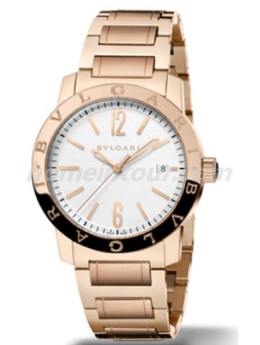 宝格丽BBP39WGGD男表BVLGARI系列-金色表带/表径39mm