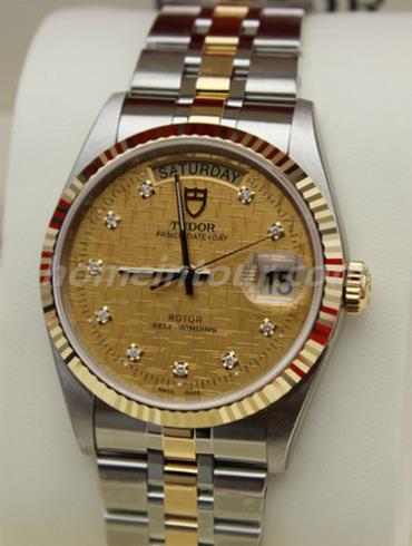 帝舵76213-62483_di男表骏珏系列-间金色表带/表径37mm