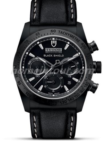 帝舵42000CN-0017男表迅骑黑盾型-黑色表带/表径42mm