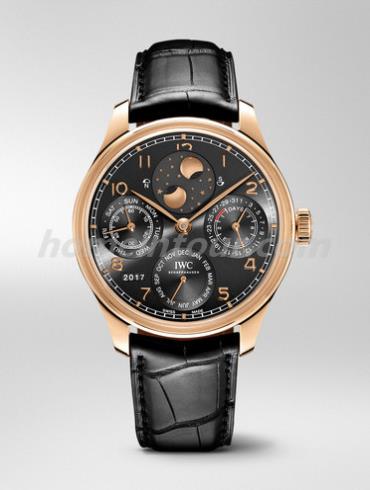 万国IW503404男表葡萄牙系列-黑色表带/表径44.2mm