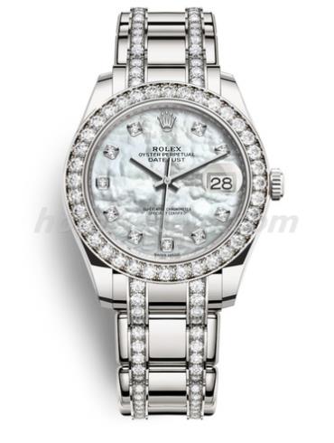 劳力士86289-0002男表珍珠淑女型-银色表带/表径39mm