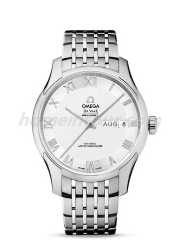 欧米茄433.10.41.22.02.001男表碟飞系列-银色表带/表径41mm