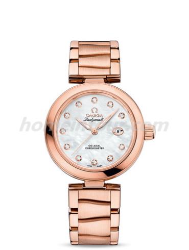 欧米茄425.60.34.20.55.004女表碟飞系列-金色表带/表径34mm