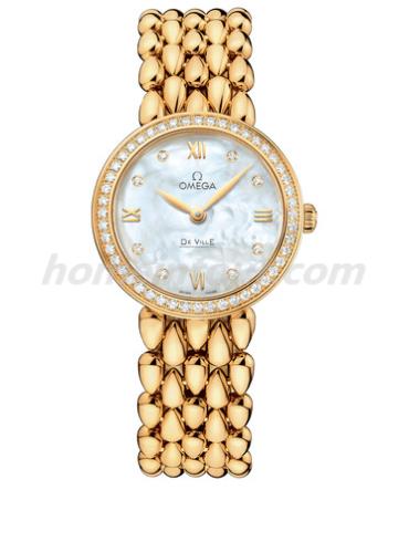 欧米茄424.55.27.60.55.006女表碟飞系列-金色表带/表径27.4mm