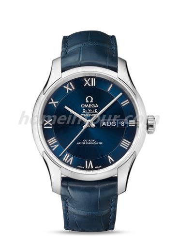 欧米茄433.13.41.22.03.001男表碟飞系列-蓝色表带/表径41mm