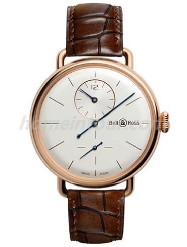 柏莱士WW1_REGULATEUR_ROSE_GOLD男表VINTAGE系列-棕色表带/表径42mm