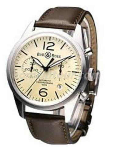 柏莱士BRV-126-BE-ST_SWA男表VINTAGE系列-棕色表带/表径41mm