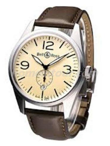 柏莱士BRV-123-BE-ST_SWA男表VINTAGE系列-棕色表带/表径41mm