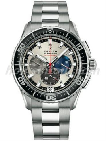 真力时03.2062.4057_69.M2060男表EL PRIMERO系列-银色表带/表径45.5mm